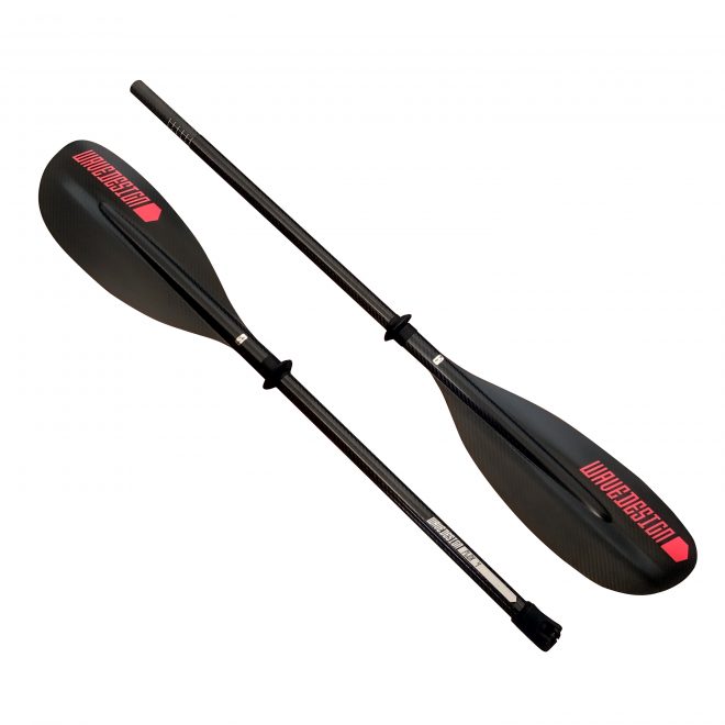 carbon paddle kayak touring high angle