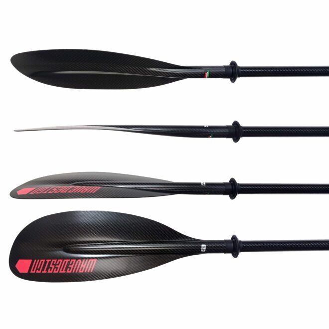 carbon paddle kayak touring high angle